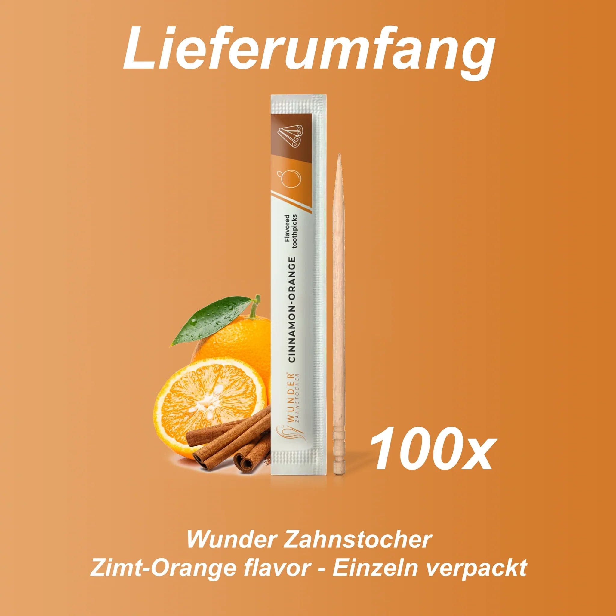 Single Pack (100x) - Zimt/Orange